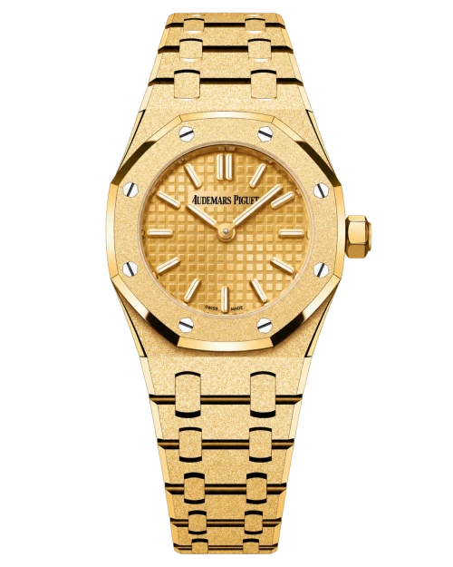 Реплика часов Audemars Piguet Royal Oak Mini Frosted Gold 67630BA.GG.1312BA.01 — фото товара LuxuryWatch