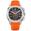 Реплика часов Patek Philippe Aquanaut Chronograph 5968A-001 Orange, оранжевый ремешок — фото товара LuxuryWatch