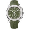 Реплика часов Patek Philippe Aquanaut Chronograph 5968G-010, оливковый циферблат — фото товара LuxuryWatch