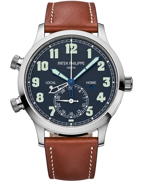 Реплика часов Patek Philippe Calatrava Pilot Travel Time 5524G-001 — фото товара LuxuryWatch