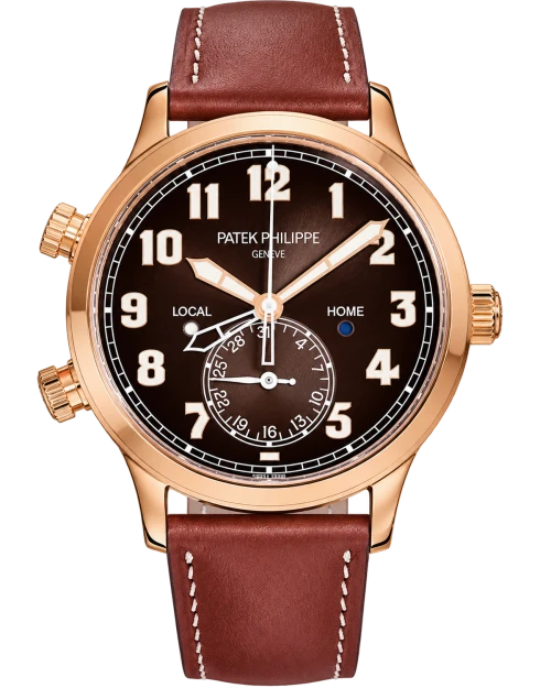 Реплика часов Patek Philippe Calatrava Pilot Travel Time 5524R-001 — фото товара LuxuryWatch