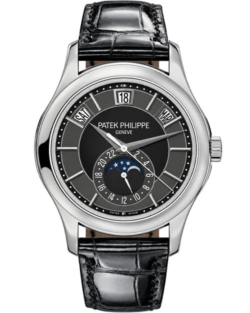 Реплика часов Patek Philippe Complications Annual Calendar 5205G-010 — фото товара LuxuryWatch