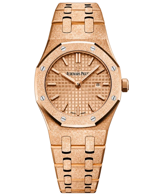 Реплика часов Audemars Piguet Royal Oak Frosted Gold 67653OR.GG.1263OR.02 — фото товара LuxuryWatch