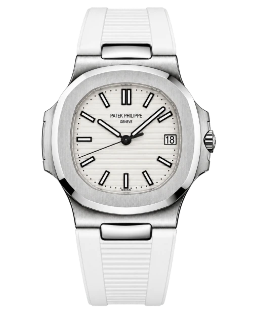 Реплика часов Patek Philippe Nautilus 5711/1A-011, белый ремешок — фото товара LuxuryWatch
