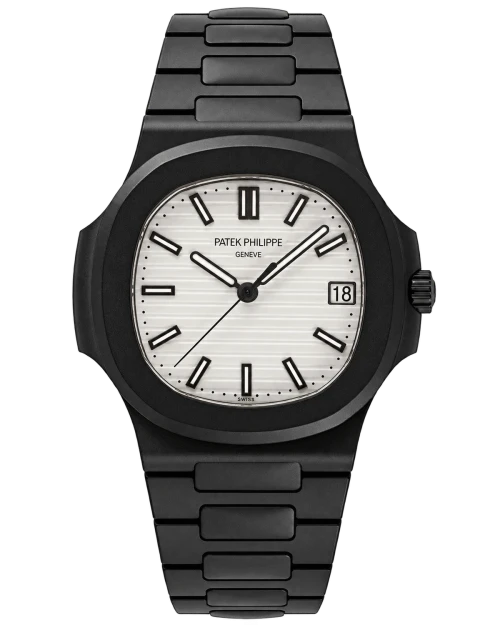 Реплика часов Patek Philippe Nautilus MAD Paris Custom Black & White — фото товара LuxuryWatch
