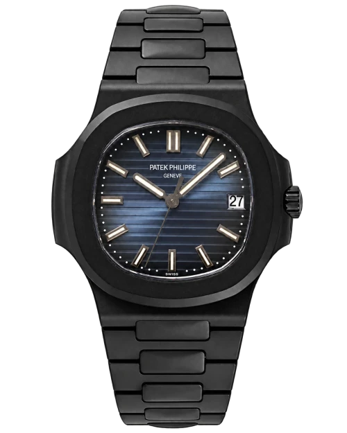 Реплика часов Patek Philippe Nautilus MAD Paris Custom Black & Navy — фото товара LuxuryWatch