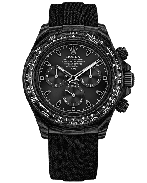 Реплика часов Rolex Cosmograph Daytona DiW Custom Carbon All Black — фото товара LuxuryWatch
