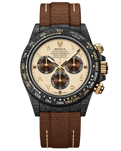 Реплика часов Rolex Cosmograph Daytona DiW Custom Carbon Brown — фото товара LuxuryWatch