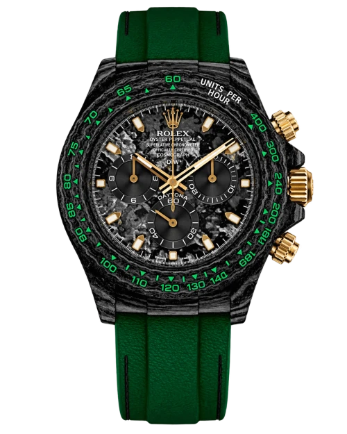 Реплика часов Rolex Cosmograph Daytona DiW Custom Carbon Green — фото товара LuxuryWatch