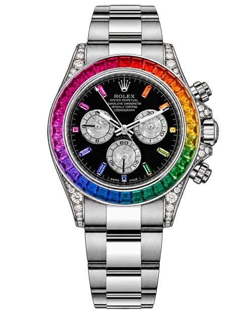 Реплика часов Rolex Cosmograph Daytona Rainbow 116599RBOW, радужный безель — фото товара LuxuryWatch