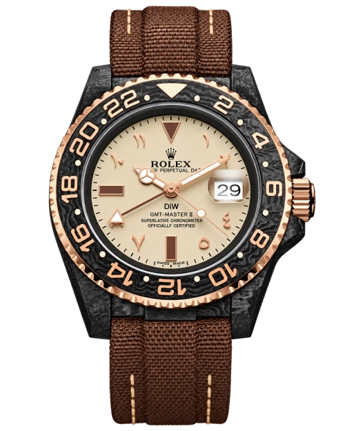 Реплика часов Rolex GMT-Master II DiW Custom Carbon Desert — фото товара LuxuryWatch