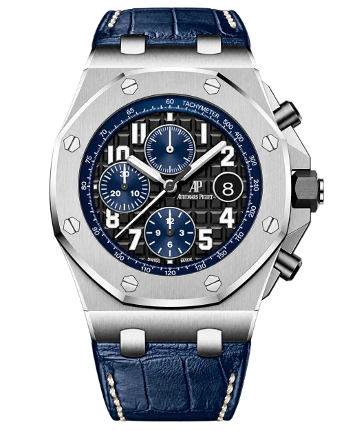 Реплика часов Audemars Piguet Royal Oak Offshore Chronograph 26470ST.OO.A028CR.01, кожаный ремешок — фото товара LuxuryWatch