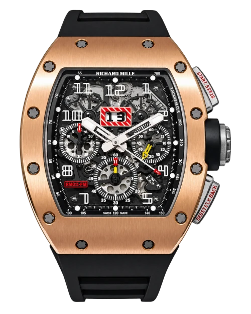 Реплика часов Richard Mille RM 011 Automatic Flyback Chronograph Black — фото товара LuxuryWatch