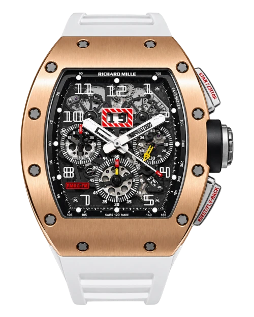 Реплика часов Richard Mille RM 011 FM Felipe Massa Chronograph Watch White — фото товара LuxuryWatch
