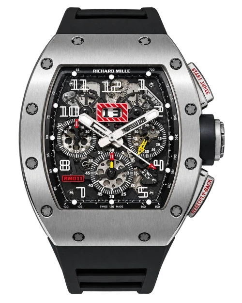 Реплика часов Richard Mille RM 011 FM Felipe Massa Chronograph Watch Black — фото товара LuxuryWatch