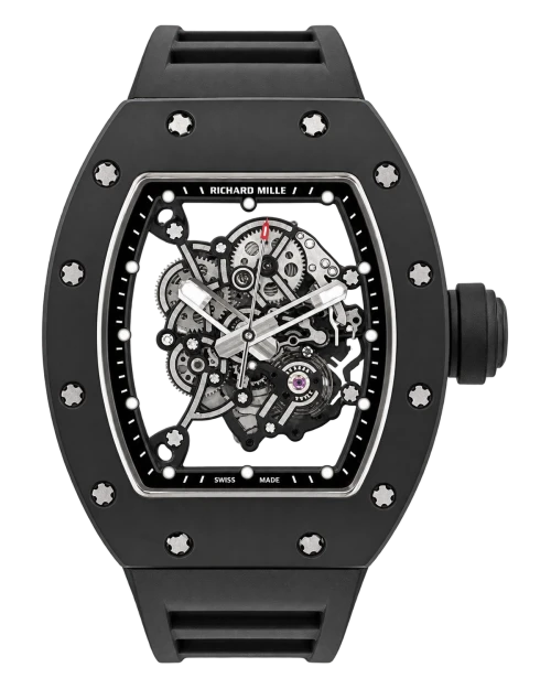 Реплика часов Richard Mille RM 055 Bubba Watson Ceramic Black — фото товара LuxuryWatch