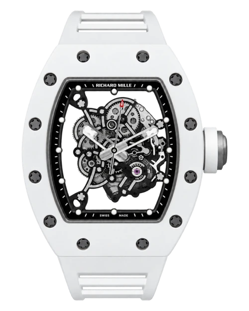 Реплика часов Richard Mille RM 055 Bubba Watson Ceramic White — фото товара LuxuryWatch