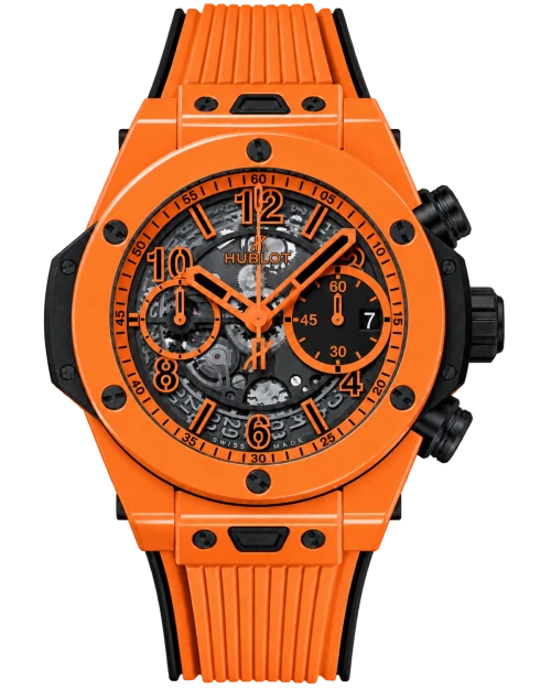 Реплика часов Hublot Big Bang Unico Orange Ceramic 441.CU.5910.RX — фото товара LuxuryWatch