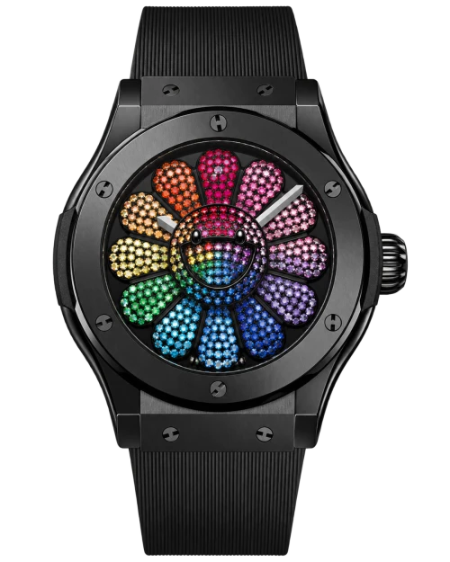 Реплика часов Hublot Classic Fusion Takashi Murakami Ceramic Rainbow — фото товара LuxuryWatch