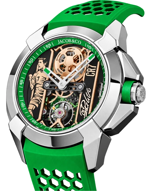 Реплика часов Jacob & Co Epic X Heart of CR7 EX120.10.AD.AA.ABRUA — фото товара LuxuryWatch