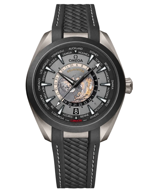 Реплика часов Omega Seamaster Aqua Terra Co-axial Master Chronometer GMT Worldtimer 220.92.43.22.99.001 — фото товара LuxuryWatch