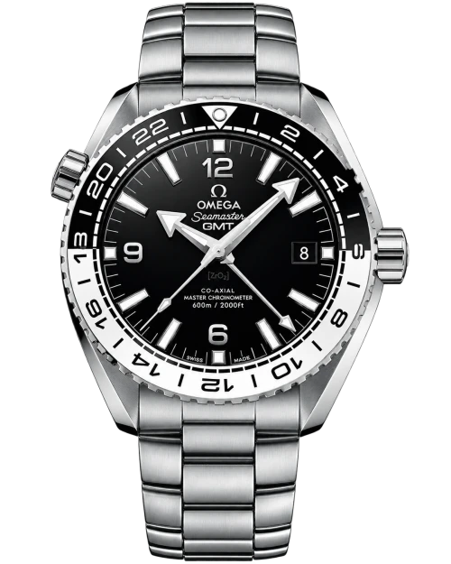 Реплика часов Omega Seamaster Planet Ocean 600m Co‑Axial Master Chronometer GMT 215.30.44.22.01.001 — фото товара LuxuryWatch