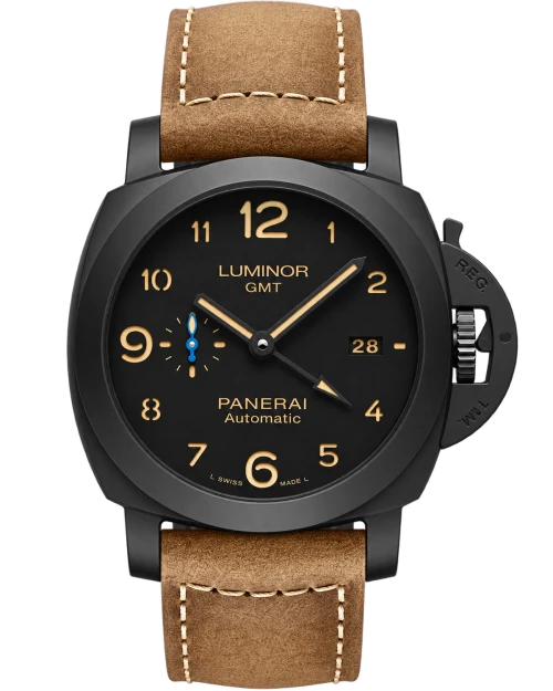 Реплика часов Panerai Luminor 1950 3 Days GMT Automatic Ceramic PAM01441 — фото товара LuxuryWatch