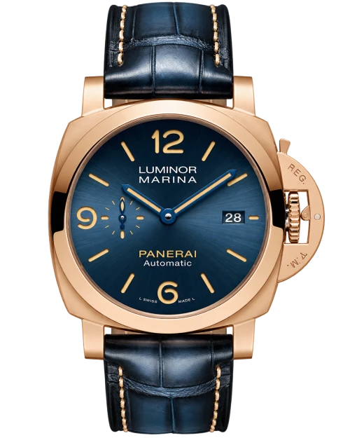 Реплика часов Panerai Luminor 1950 Marina 3 Days Automatic Goldtech PAM01114 — фото товара LuxuryWatch