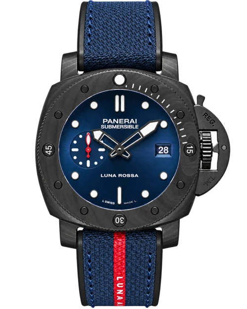 Реплика часов Panerai Submersible Luna Rossa Carbotech™ PAM01563 — фото товара LuxuryWatch