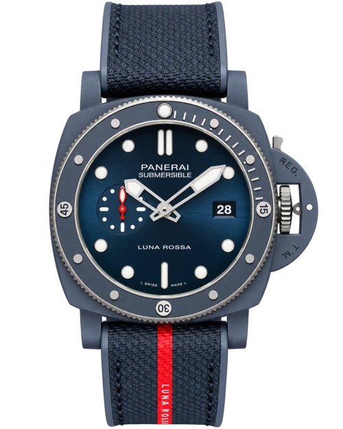 Реплика часов Panerai Submersible QuarantaQuattro Luna Rossa Ti-Ceramitech™ PAM01466 — фото товара LuxuryWatch