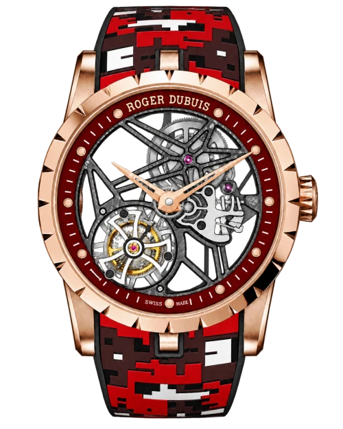 Реплика часов Roger Dubuis Excalibur Skeleton Flying Tourbillon RG-0446 — фото товара LuxuryWatch