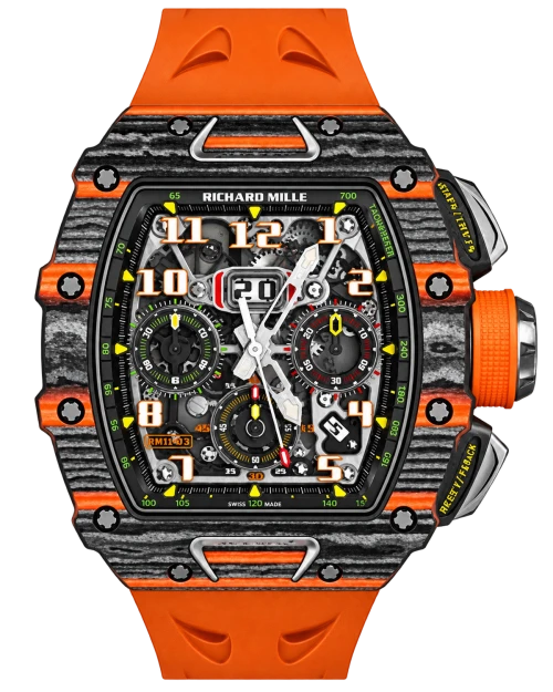 Реплика часов Richard Mille RM 11-03 McLaren Flyback Chronograph Carbon — фото товара LuxuryWatch