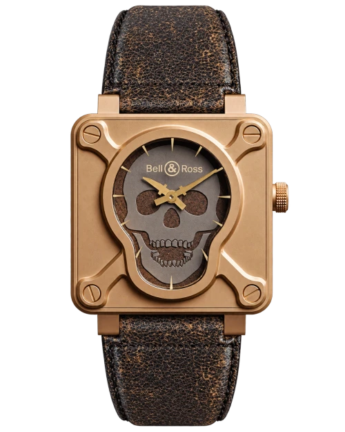 Реплика часов Bell & Ross Instruments BR0192-SKULL-BR — фото товара LuxuryWatch