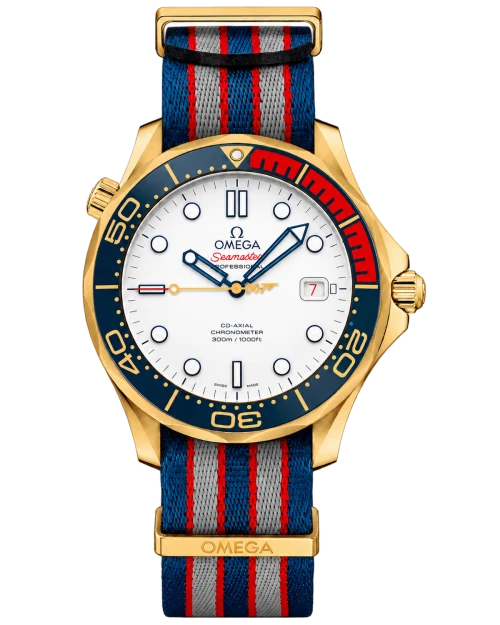 Реплика часов Omega Seamaster Diver 300m Co-Axial Chronometer Commander's Watch 212.62.41.20.04.001 — фото товара LuxuryWatch