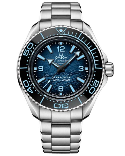 Реплика часов Omega Seamaster Planet Ocean 6000m Co‑Axial Master Chronometer 215.30.46.21.03.002 — фото товара LuxuryWatch