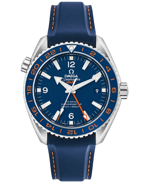 Реплика часов Omega Seamaster Planet Ocean GMT GoodPlanet Watch 232.32.44.22.03.001 — фото товара LuxuryWatch