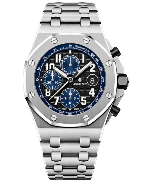Копия ювелирного изделия Audemars Piguet Royal Oak Offshore Chronograph 26470ST.OO.A028CR.01, стальной браслет — фото товара LuxuryWatch