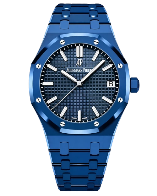 Реплика часов Audemars Piguet Royal Oak Ceramic 15500ST Full Blue Ceramic — фото товара LuxuryWatch