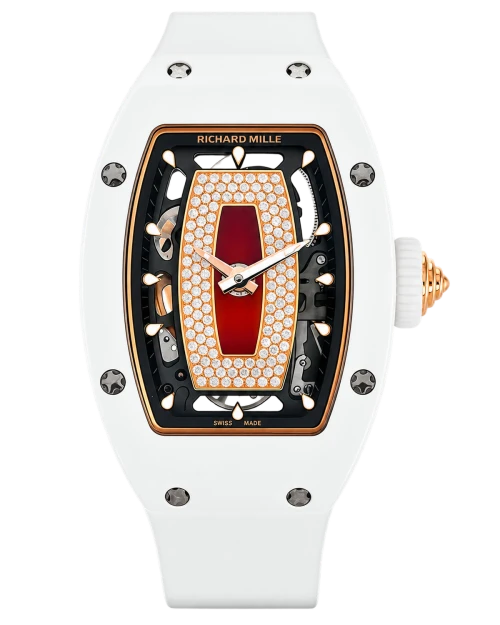 Реплика часов Richard Mille RM07-01 White Ceramic (Red Lips) — фото товара LuxuryWatch