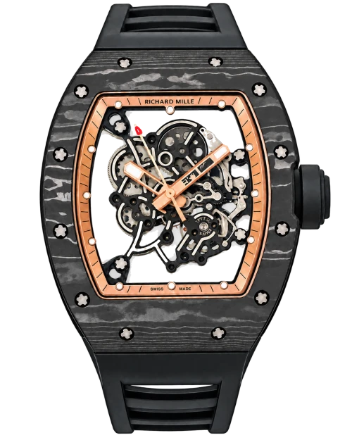 Реплика часов Richard Mille RM 055 Bubba Watson Carbon Black APS Factory — фото товара LuxuryWatch