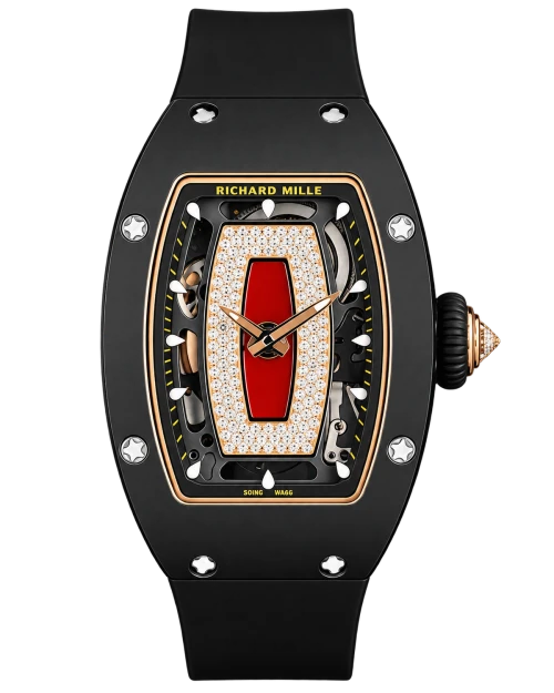 Реплика часов Richard Mille RM07-01 Black Ceramic Red Lips — фото товара LuxuryWatch