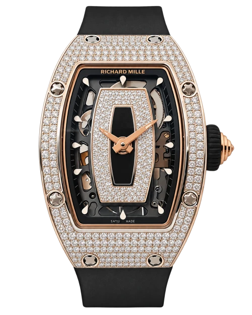 Реплика часов Richard Mille RM07-01 Full Set Diamonds (Black Lips) — фото товара LuxuryWatch