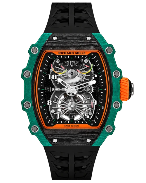 Реплика часов Richard Mille RM21-01 Tourbillon Aerodyne Green — фото товара LuxuryWatch