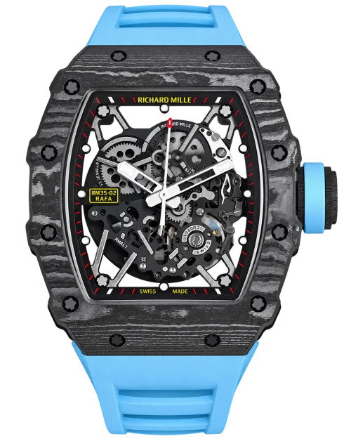 Реплика часов Richard Mille RM35-02 Imitation Watches Carbon Blue Wire BBR Factory — фото товара LuxuryWatch