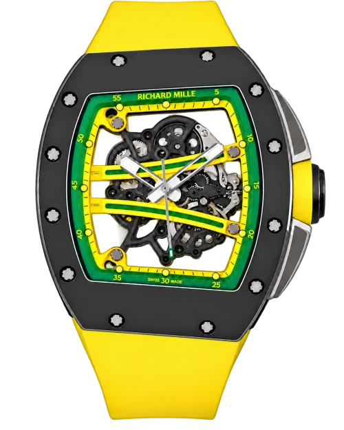 Реплика часов Richard Mille RM61-01 Replica Watch Yohan Blake Black Ceramic Case ZF — фото товара LuxuryWatch