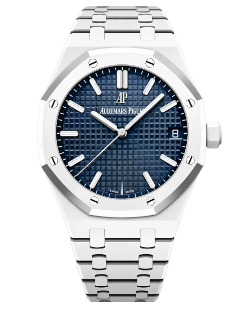 Реплика часов Audemars Piguet Royal Oak Ceramic 15500ST, синий циферблат — фото товара LuxuryWatch