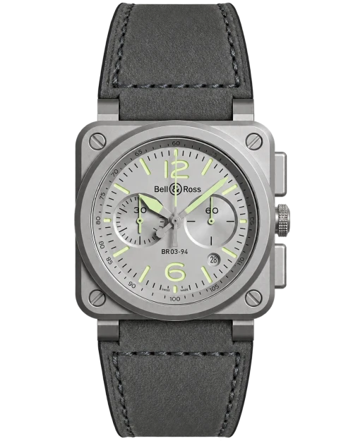 Реплика часов Bell & Ross Instruments Chronograph BR0394-GR-ST — фото товара LuxuryWatch