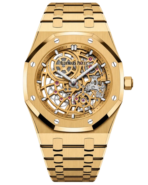 Реплика часов Audemars Piguet Royal Oak Jumbo Extra-Thin Openworked 16204BA.OO.1240BA.01 — фото товара LuxuryWatch