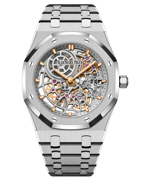 Реплика часов Audemars Piguet Royal Oak Jumbo Extra-Thin Openworked 16204ST.OO.1240ST.01 — фото товара LuxuryWatch