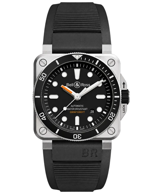Реплика часов Bell & Ross Instruments Diver BR0392-D-BL-ST — фото товара LuxuryWatch
